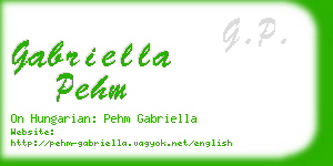 gabriella pehm business card